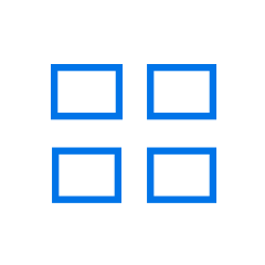 Піктограма онлайн-сервісів синього кольору